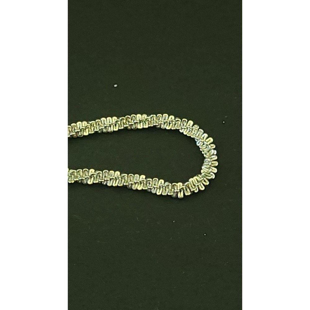 Vintage Clear Rhinestone Tennis Choker Necklace Silver Tone 16" Delicate
